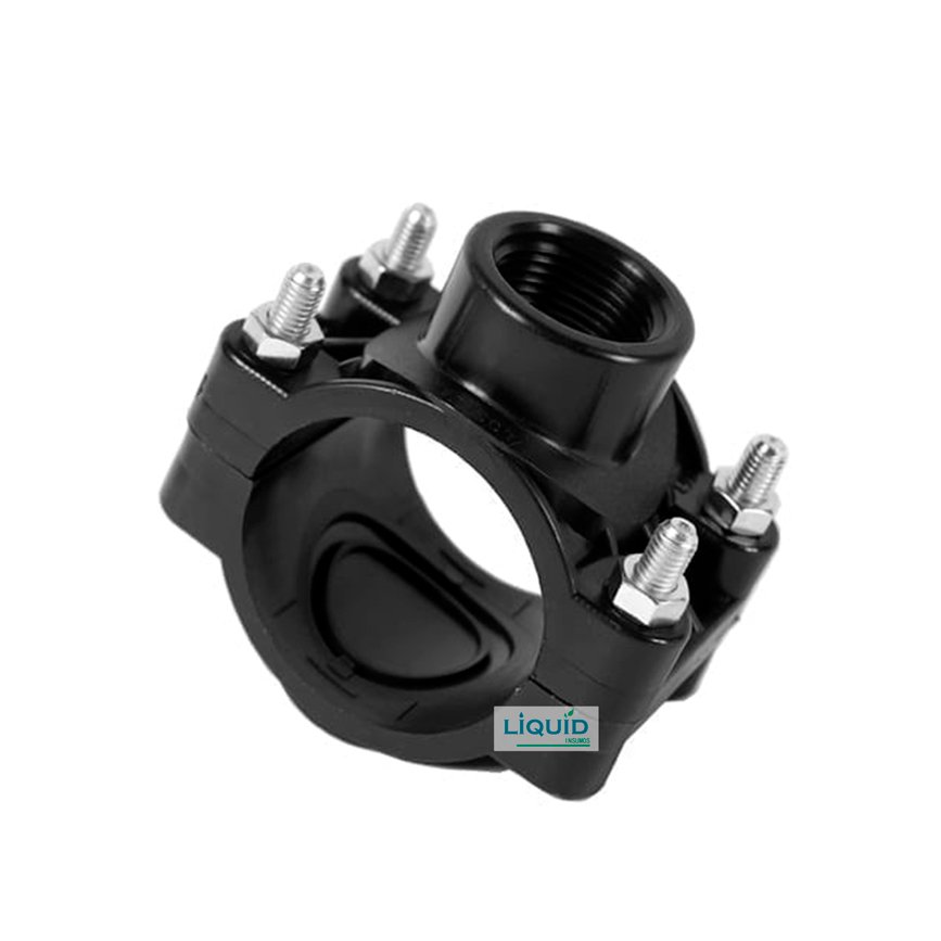 Detalle de montura para riego con rosca hembra