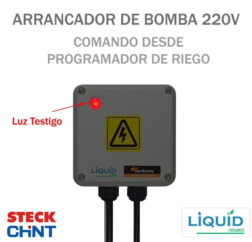 Arrancador de Bomba 220V vista lateral