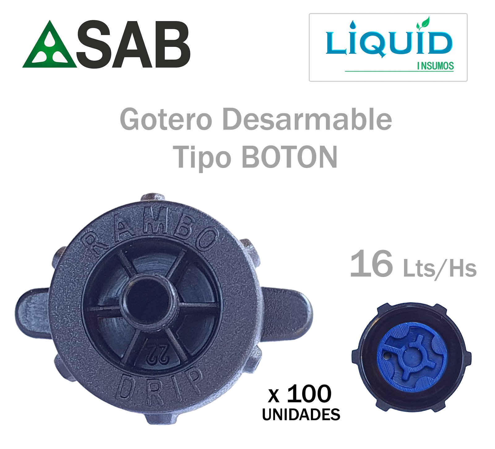 Gotero SAB Rambo uso agrícola