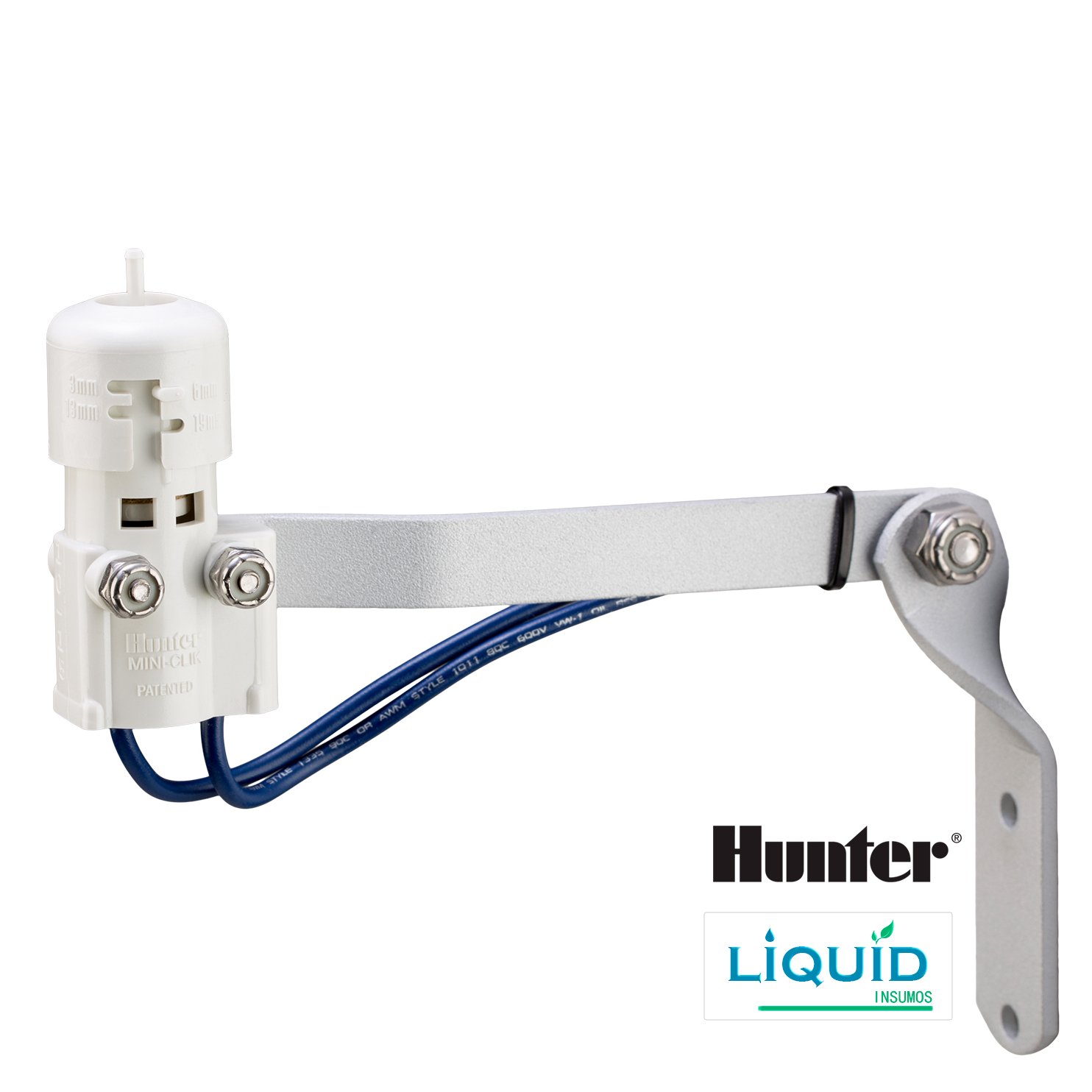 Sensor de lluvia Hunter Mini-Click instalado